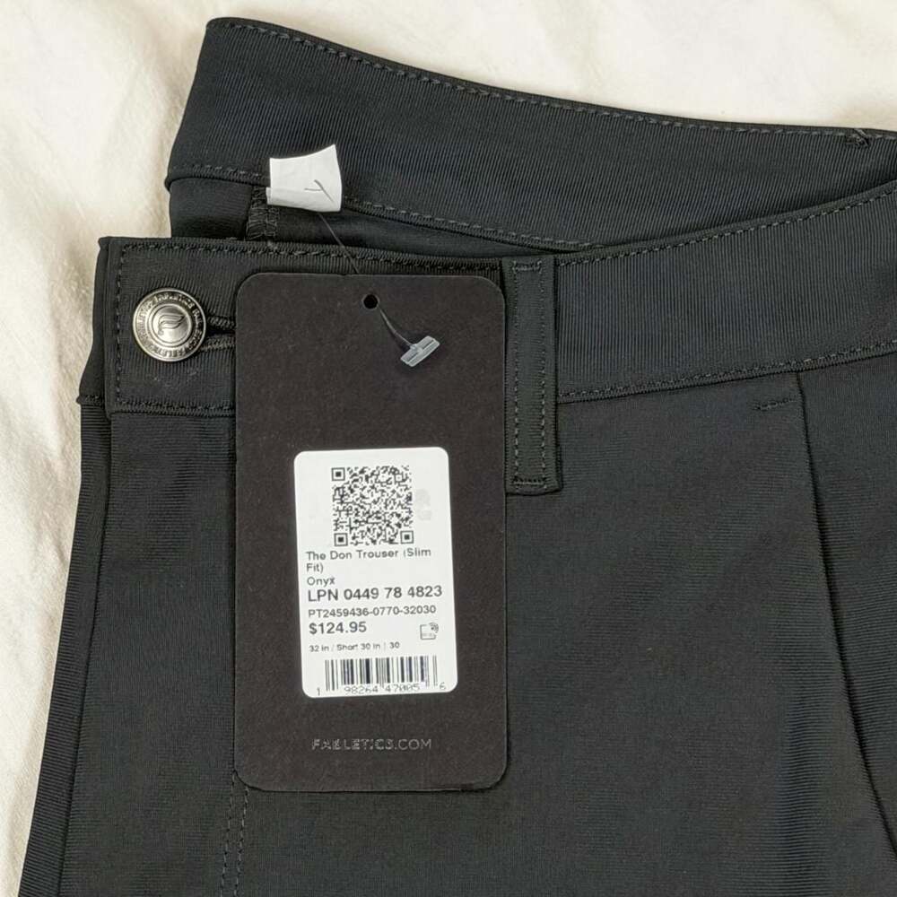 Fabletics The Don Trouser Slim Fit 32x30 Onyx